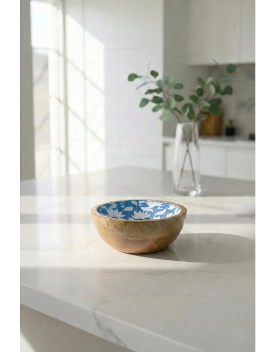 Mango Agacı Sunum Servis Kasesi & Dekoratif Kase 20 Cm Desenli