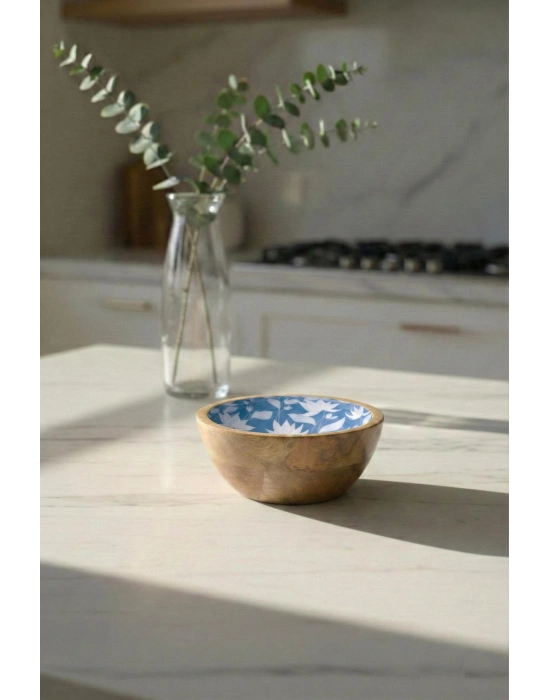 Mango Agacı Sunum Servis Kasesi & Dekoratif Kase 20 Cm Desenli