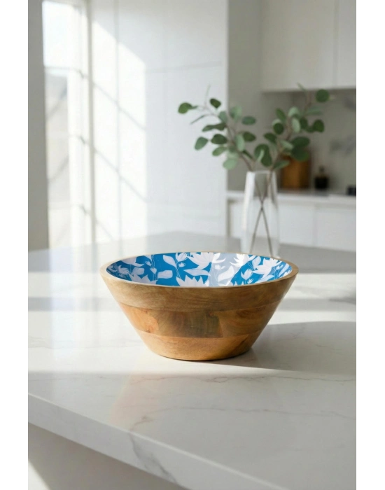 Mango Agacı Sunum Servis Kasesi & Dekoratif Kase 25 Cm Desenli-1