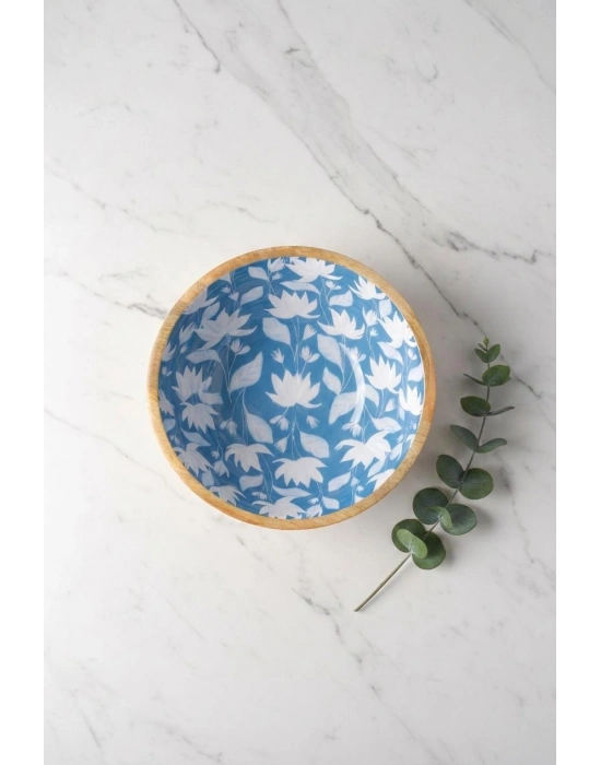 Mango Agacı Sunum Servis Kasesi & Dekoratif Kase 25 Cm Desenli-1