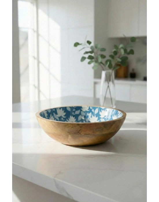 Mango Agacı Sunum Servis Kasesi & Dekoratif Kase 25 Cm Desenli