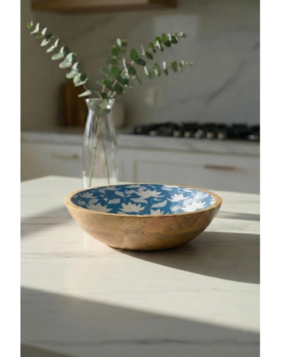 Mango Agacı Sunum Servis Kasesi & Dekoratif Kase 25 Cm Desenli