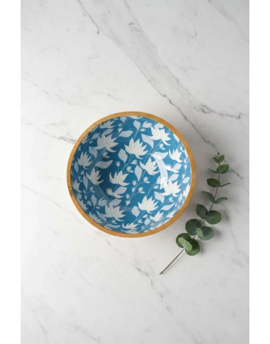 Mango Agacı Sunum Servis Kasesi & Dekoratif Kase 25 Cm Desenli