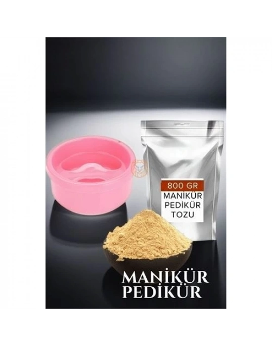 Manikür Tası ve Tozu Set 800 Gr