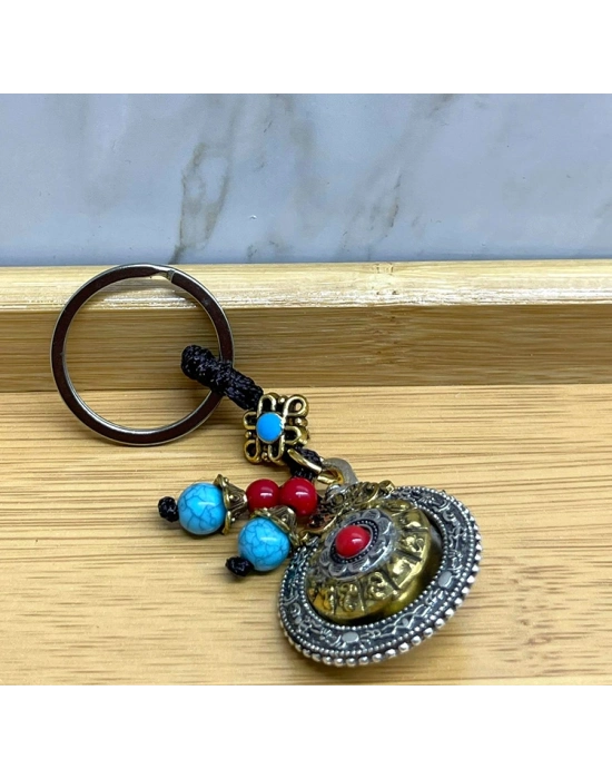 Mantra Çarkı Şans Anahtarlık