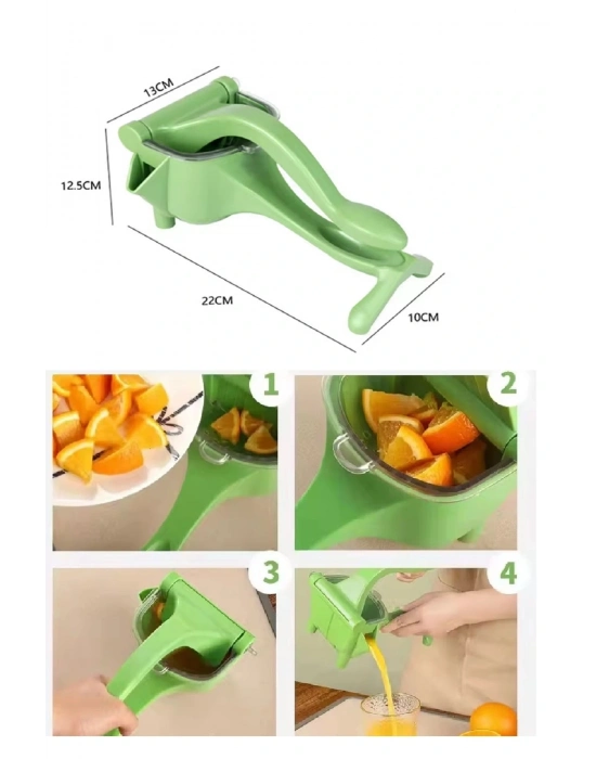 Manuel Plastik Meyve Portakal Karpuz Limon Sıkacağı Kollu Sebze Suyu Sıkma Limonata Aparatı Aleti