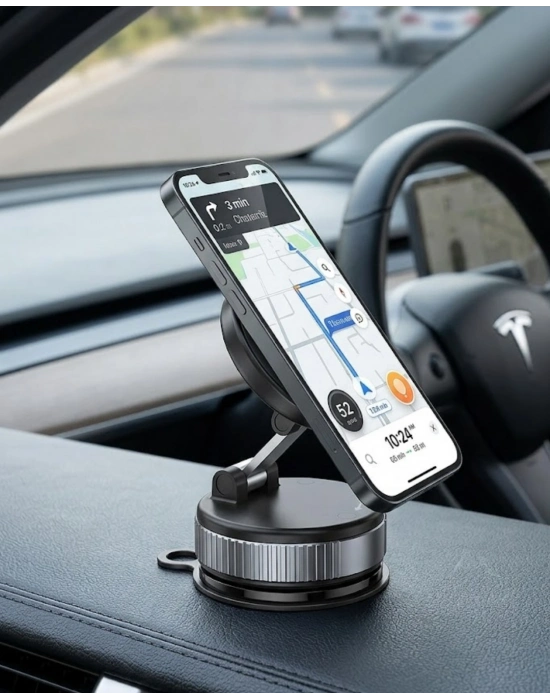 Manyetik Araç Telefon Tutucu 360° Döner Katlanabilir Telefon Standı