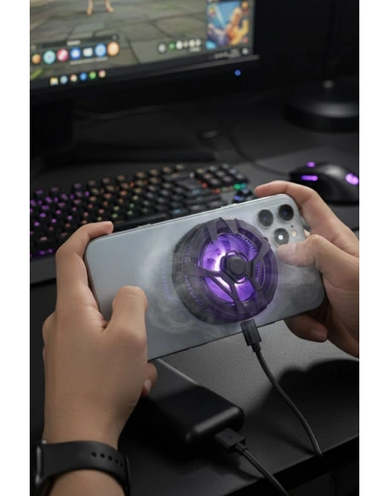 ®  Manyetik Telefon ve Tablet Soğutucu – Güçlü Sessiz Fanlı, Hızlı Isı Dağıtıcı Mobil Cihaz Soğutma Aparatı S25 Radiator