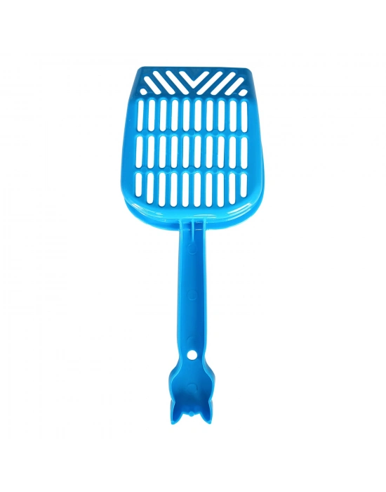 Markapet İnce Elekli Kedi Kumu Küreği Medium 10-25 cm Mavi