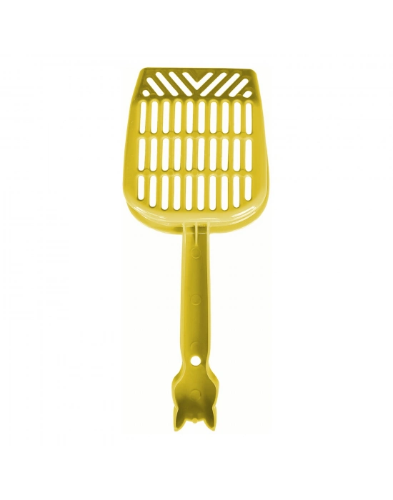 Markapet İnce Elekli Kedi Kumu Küreği Medium 10-25 cm Sarı
