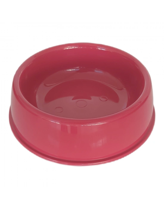 Markapet Kedi Köpek Plastik Mama Ve Su Kabı 20 cm - 200 ml Kırmızı