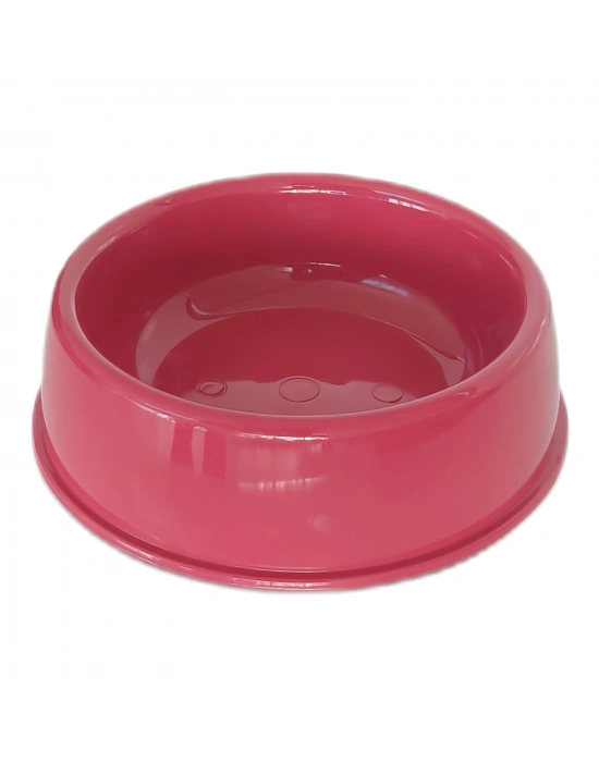Markapet Kedi Köpek Plastik Mama Ve Su Kabı 20 cm - 200 ml Kırmızı