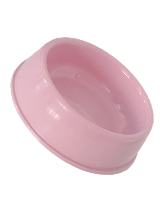 Markapet Kedi Köpek Plastik Mama Ve Su Kabı 20 cm - 200 ml Pembe