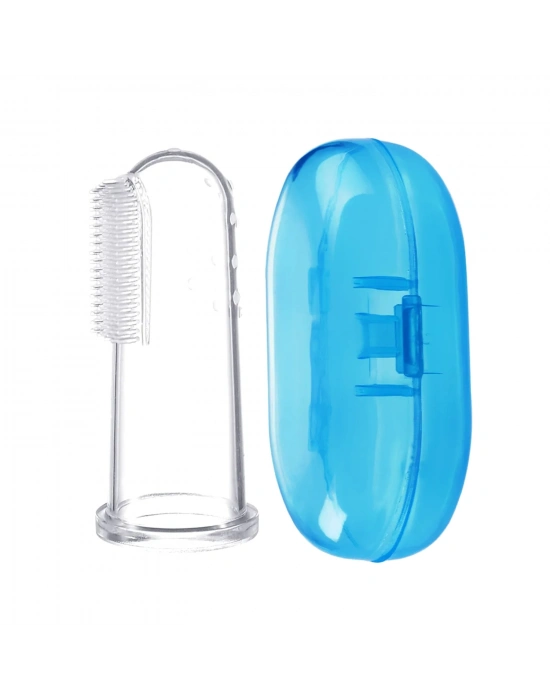 Markapet Kedi ve Köpek Parmak Diş Fırçası 5.5 cm Mavi