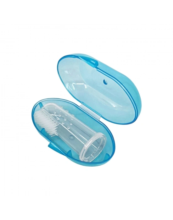 Markapet Kedi ve Köpek Parmak Diş Fırçası 5.5 cm Mavi