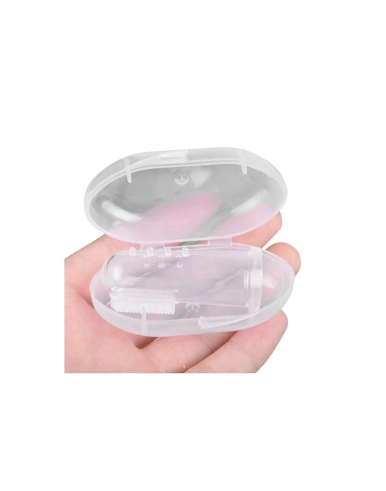 Markapet Kedi ve Köpek Parmak Diş Fırçası 5.5 cm Şeffaf