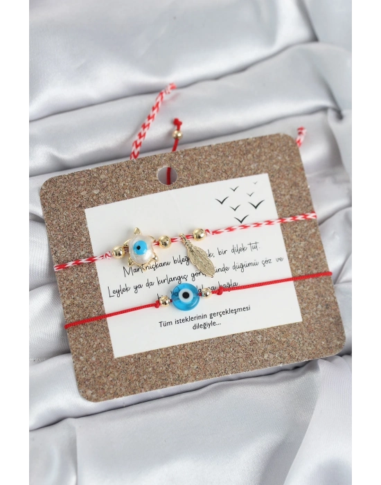 ® Marteniçka Bileklik 2li Caretta Caretta ve Nazarlı Model