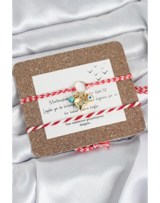 ® Marteniçka Bileklik 2li Kalp ve Nazalı Model