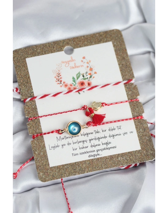 ® Marteniçka Bileklik 3lü Püsküllü ve Nazarlı Model