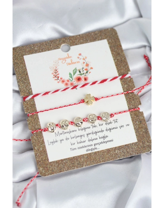 ® Marteniçka Bileklik 3lü Yonca Model