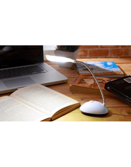 Masa Lambası Spiral Led  Kitap Okuma Işığı Pilli Model Led Lamba