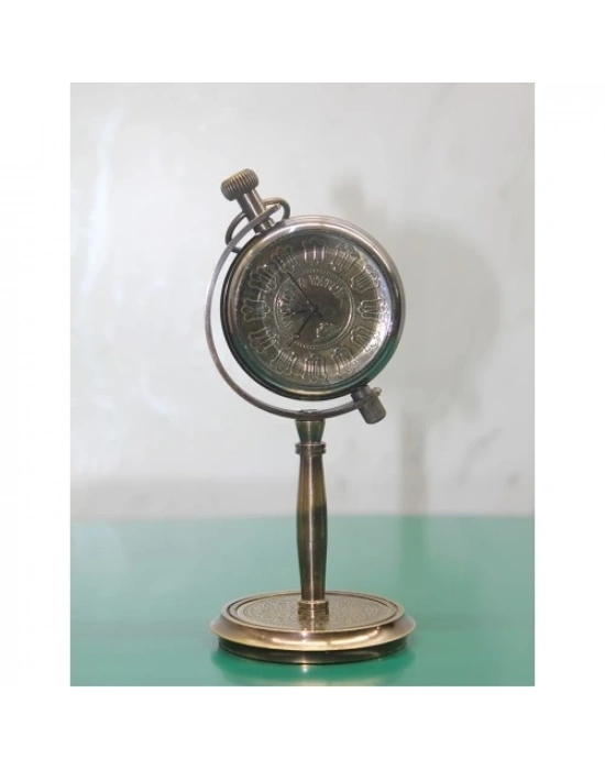 Masa Üstü Pirinç Saat Model 6