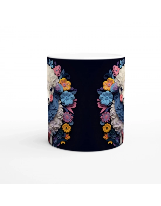 Masal Kuzusu Çiçekli Kupa Bardak