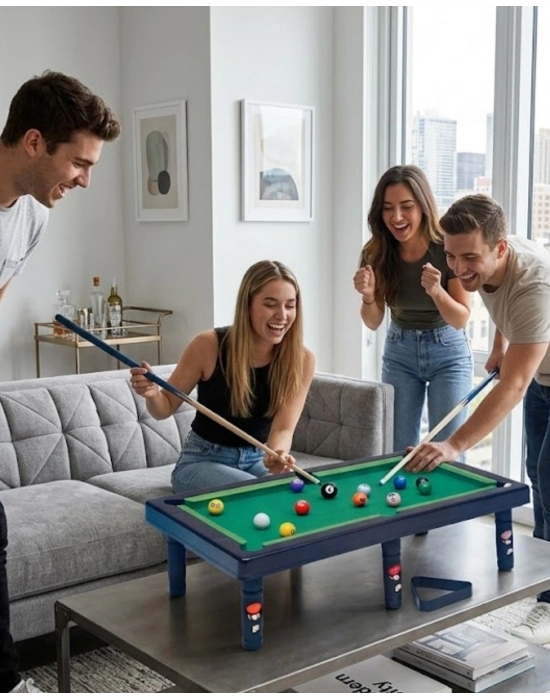 Masaüstü Bilardo Seti 5 Yaş Üzeri Çocuklar İçin Eğitici Oyuncak
