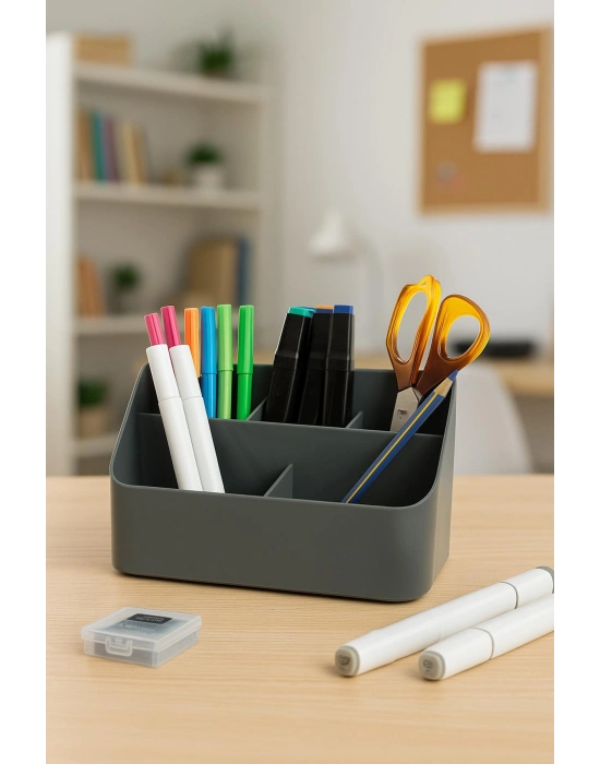 Masaüstü Kalem & Düzenleyici Kalemlik Füme
