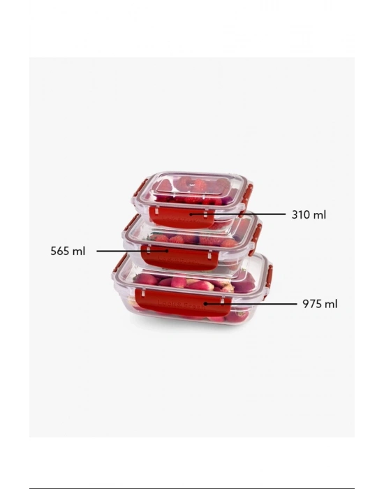 Master Dikdörtgen Saklama Seti 3lü 310-565-975 Ml Royaleks-30886