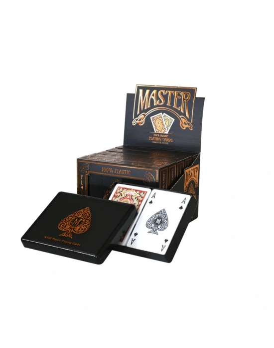 ® Master Plastik 2li Oyun Kağıdı (Mika Kutu)