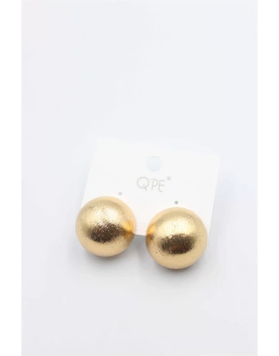 Mat Top Küpe - Altın