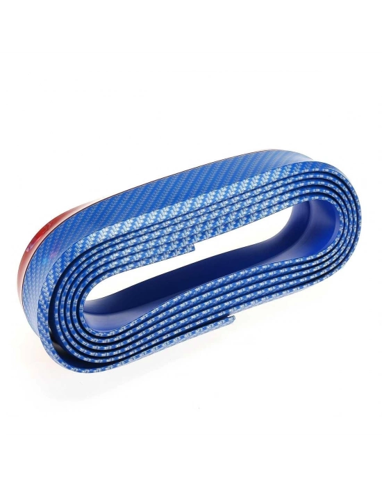 ®  Mavi 2,5 Metre Araba Oto Ön Tampon Koruyucu Kauçuk Pratik Tampon Şerit Bant Döşeme Kiti