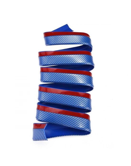 ®  Mavi 2,5 Metre Araba Oto Ön Tampon Koruyucu Kauçuk Pratik Tampon Şerit Bant Döşeme Kiti