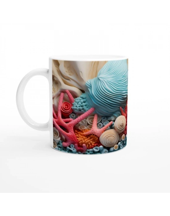 Mavi Dalgalar Arasında Kupa Bardak