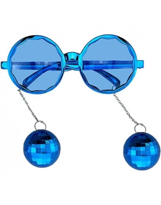 Mavi Disko Toplu Küpeli Parti Gözlüğü