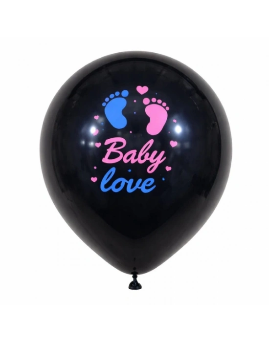 Mavi Konfetili Cinsiyet Balonu