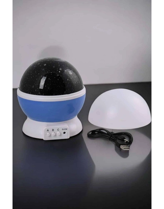 ® Mavi ve Mor Işıklı Projeksiyon Lambası