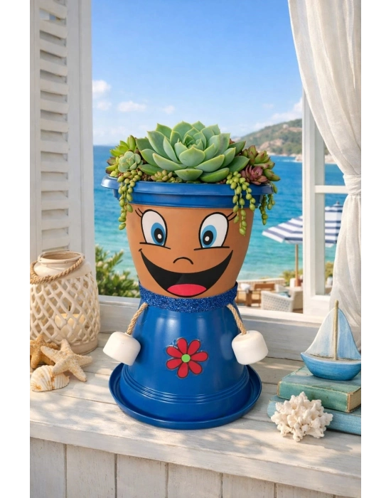 ® MAVİŞKO VİLLA DEKORATİF SAKSI 1,7 Litre