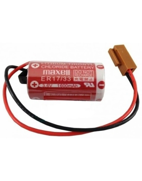 Maxell Er17/33 3.6v 2/3a Size Lithium Pil - Kahverengi Soket
