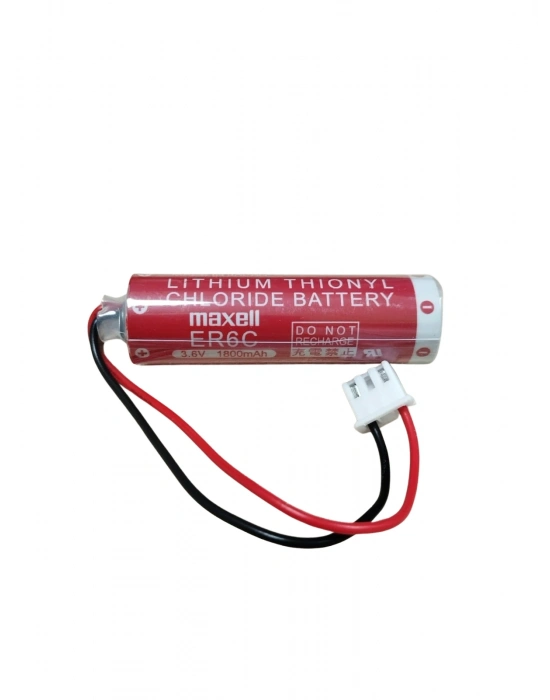 Maxell Er6c 3.6v Aa Size 3 Pın Lithium Pil Soketli