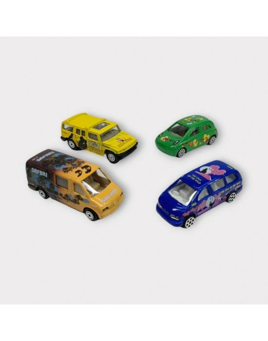 Maxx Wheels 4 lü Metal Araç Seti - Safari