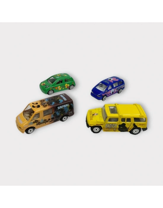 Maxx Wheels 4 lü Metal Araç Seti - Safari