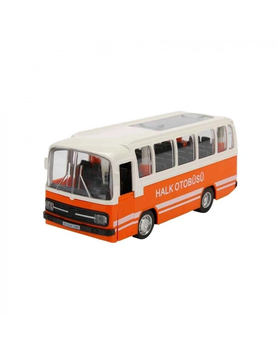 ® Maxx Wheels Sesli ve Işıklı Nostaljik Halk Otobüsü 15 cm. 1 Adet Fiyatıdır