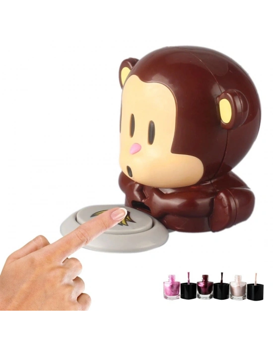 ®  Maymun Figürlü Hava Üfleyen Pratik  Kolay Hızlı Oje Kurutucu