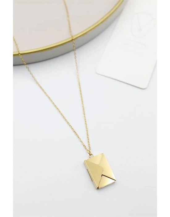 Mektup Kolye - Altın