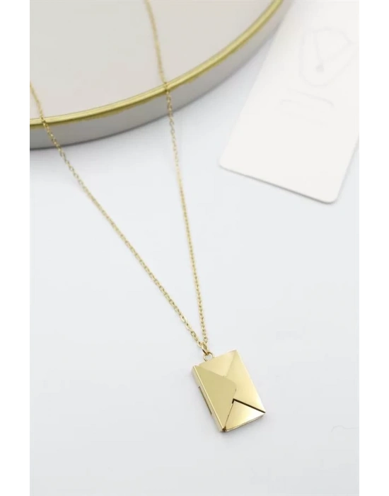 Mektup Kolye - Altın