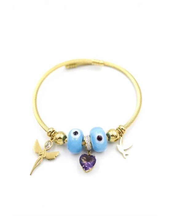 Melek Charm Bilezik - Altın