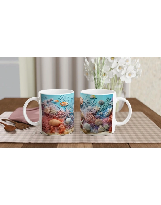 Mercan Bahçesi ve Tropik Balıklar Kupa Bardak