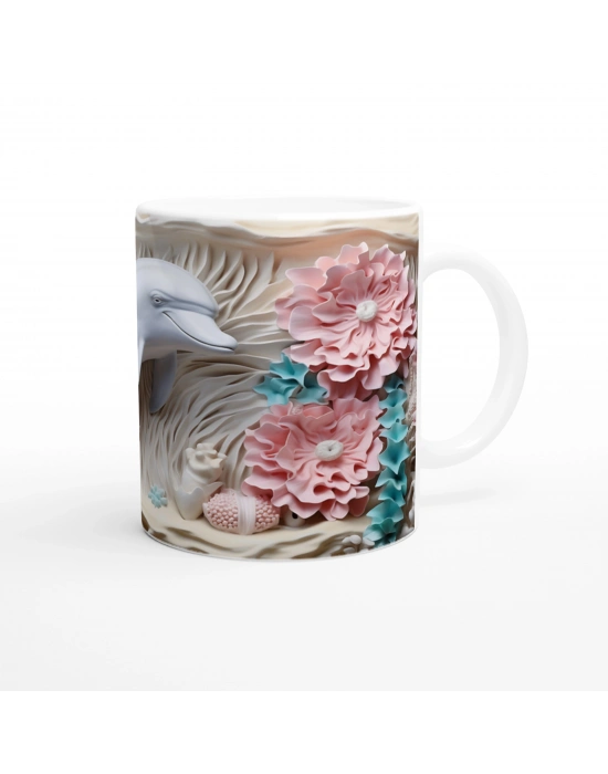 Mercan Bahçesi Yunus ve Çiçekler Kupa Bardak